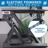 Thumbnail Electric Standing Desk Converter with Dual Monitor Arms — Standing Desk, Mount-It!