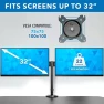Thumbnail Electric Standing Desk Converter with Dual Monitor Arms — Standing Desk, Mount-It!