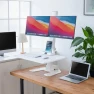 Thumbnail Electric Standing Desk Converter with Dual Monitor Mounts — Standing Desk, Mount-It!