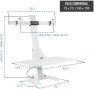 Thumbnail Electric Standing Desk Converter with Dual Monitor Mounts — Standing Desk, Mount-It!