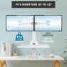 Thumbnail Electric Standing Desk Converter with Dual Monitor Mounts — Standing Desk, Mount-It!