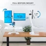 Thumbnail Electric Standing Desk Converter with Dual Monitor Mounts — Standing Desk, Mount-It!