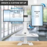 Thumbnail Electric Standing Desk Converter with Dual Monitor Mounts — Standing Desk, Mount-It!
