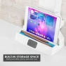 Thumbnail Electric Standing Desk Converter with Dual Monitor Mounts — Standing Desk, Mount-It!