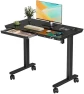 Thumbnail Electric Standing Desk with Drawer, 35" x 20" Whole Piece Tabletop, Height Adjustable Desk with Storage & USB Ports — Standing Desk, JYLH JOYSEEKER