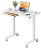 Thumbnail Electric Standing Desk with Drawer, 35" x 20" Whole Piece Tabletop, Height Adjustable Desk with Storage & USB Ports — Standing Desk, JYLH JOYSEEKER