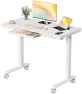 Thumbnail Electric Standing Desk with Drawer, 35" x 20" Whole Piece Tabletop, Height Adjustable Desk with Storage & USB Ports — Standing Desk, JYLH JOYSEEKER