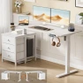 Thumbnail Electric Standing Desk with Drawers — Standing Desk, REAHOME
