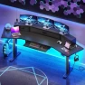 Thumbnail Electric Standing Gaming Desk with Drawers and LED Lights — Standing Desk, SEDETA