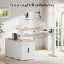 Thumbnail L-Shaped Executive Standing Desk with File Cabinet — Standing Desk, Marsail