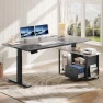 Thumbnail L Shaped Standing Desk with Power Outlets — Standing Desk, YITAHOME