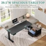 Thumbnail L Shaped Standing Desk with Power Outlets — Standing Desk, YITAHOME