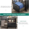 Thumbnail L Shaped Standing Desk with Power Outlets — Standing Desk, YITAHOME