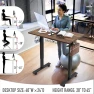 Thumbnail Mobile Electric Height Adjustable Sit to Stand Desk with Drawer, Hanging Hooks and Cable Management — Standing Desk, Visit the SHW Store
