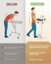 Thumbnail Overbed Bedside Table with Wheels, Electric Standing Desk Adjustable Height — Standing Desk, YOLEZO