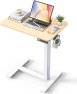 Thumbnail Overbed Bedside Table with Wheels, Electric Standing Desk Adjustable Height — Standing Desk, YOLEZO