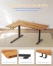 Thumbnail Reversible L-Shaped Electric Standing Desk — Standing Desk, YIHAYO