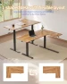 Thumbnail Reversible L-Shaped Electric Standing Desk — Standing Desk, YIHAYO