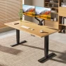Thumbnail Solid Wood Dual Motor Standing Desk — Standing Desk, FLEXISPOT
