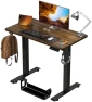 Thumbnail Standing Desk Height Adjustable Small Electric Sit Stand Desk — Standing Desk, Kingant