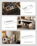 Thumbnail 48 x 24 Inch Height Adjustable Electric Standing Desk with Double Drawer — Standing Desk, FEZIBO