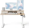 Thumbnail 48 x 24 Inch Height Adjustable Electric Standing Desk with Double Drawer — Standing Desk, FEZIBO