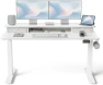 Thumbnail 48 x 24 Inch Height Adjustable Electric Standing Desk with Double Drawer — Standing Desk, FEZIBO