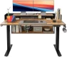 Thumbnail 48 x 24 Inch Height Adjustable Electric Standing Desk with Double Drawer — Standing Desk, FEZIBO