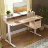 Thumbnail 48 x 24 Inch Height Adjustable Electric Standing Desk with Double Drawer — Standing Desk, FEZIBO