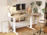 Thumbnail 48 x 24 Inch Height Adjustable Electric Standing Desk with Double Drawer — Standing Desk, FEZIBO