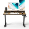 Thumbnail 48 x 24 Inch Height Adjustable Electric Standing Desk with Double Drawer — Standing Desk, FEZIBO