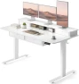 Thumbnail 48" x 24" Standing Desk with Drawers, Height Adjustable Electric Workstation, Computer Sit Stand Up Table with Large... — Standing Desk, CubiCubi