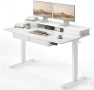 Thumbnail 48" x 24" Standing Desk with Drawers, Height Adjustable Electric Workstation, Computer Sit Stand Up Table with Large... — Standing Desk, CubiCubi
