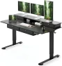 Thumbnail 48" x 24" Standing Desk with Drawers, Height Adjustable Electric Workstation, Computer Sit Stand Up Table with Large... — Standing Desk, CubiCubi