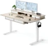 Thumbnail 48" x 24" Standing Desk with Drawers, Height Adjustable Electric Workstation, Computer Sit Stand Up Table with Large... — Standing Desk, CubiCubi