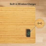 Thumbnail 55" Bamboo Standing Desk, Dual Motor 3 Stages Adjustable Height Electric Computer Workstation with Wireless Charging,... — Standing Desk, FLEXISPOT