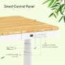 Thumbnail 55" Bamboo Standing Desk, Dual Motor 3 Stages Adjustable Height Electric Computer Workstation with Wireless Charging,... — Standing Desk, FLEXISPOT