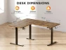Thumbnail 55x45 Inches Reversible L Shaped Standing Desk with Cup Holder — Standing Desk, WALKINGDESK