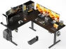 Thumbnail 55x45 Inches Reversible L Shaped Standing Desk with Cup Holder — Standing Desk, WALKINGDESK