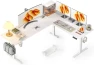 Thumbnail 55x45 Inches Reversible L Shaped Standing Desk with Cup Holder — Standing Desk, WALKINGDESK
