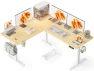 Thumbnail 55x45 Inches Reversible L Shaped Standing Desk with Cup Holder — Standing Desk, WALKINGDESK