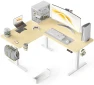 Thumbnail 55x45 Inches Reversible L Shaped Standing Desk with Cup Holder — Standing Desk, WALKINGDESK