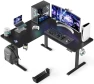 Thumbnail 55x45 Inches Reversible L Shaped Standing Desk with Cup Holder — Standing Desk, WALKINGDESK