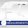 Thumbnail Electric Corner L-Shaped Standing Desk — Standing Desk, VIVO
