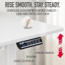 Thumbnail Electric Height Adjustable Standing Desk with Drawer, Memory Preset and Cable Management Tray — Standing Desk, SHW