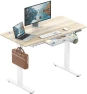 Thumbnail Electric Height Adjustable Standing Desk with Drawer, Memory Preset and Cable Management Tray — Standing Desk, SHW