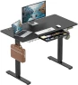 Thumbnail Electric Height Adjustable Standing Desk with Drawer, Memory Preset and Cable Management Tray — Standing Desk, SHW