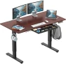 Thumbnail Electric Height Adjustable Standing Desk with Drawer, Memory Preset and Cable Management Tray — Standing Desk, SHW