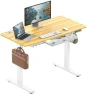 Thumbnail Electric Height Adjustable Standing Desk with Drawer, Memory Preset and Cable Management Tray — Standing Desk, SHW