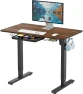 Thumbnail Electric Height Adjustable Standing Desk with Drawer, Memory Preset and Cable Management Tray — Standing Desk, SHW